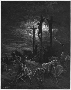 Gustave Dore Raamattu: Pimeys ristiinnaulitsemisen yhteydessä